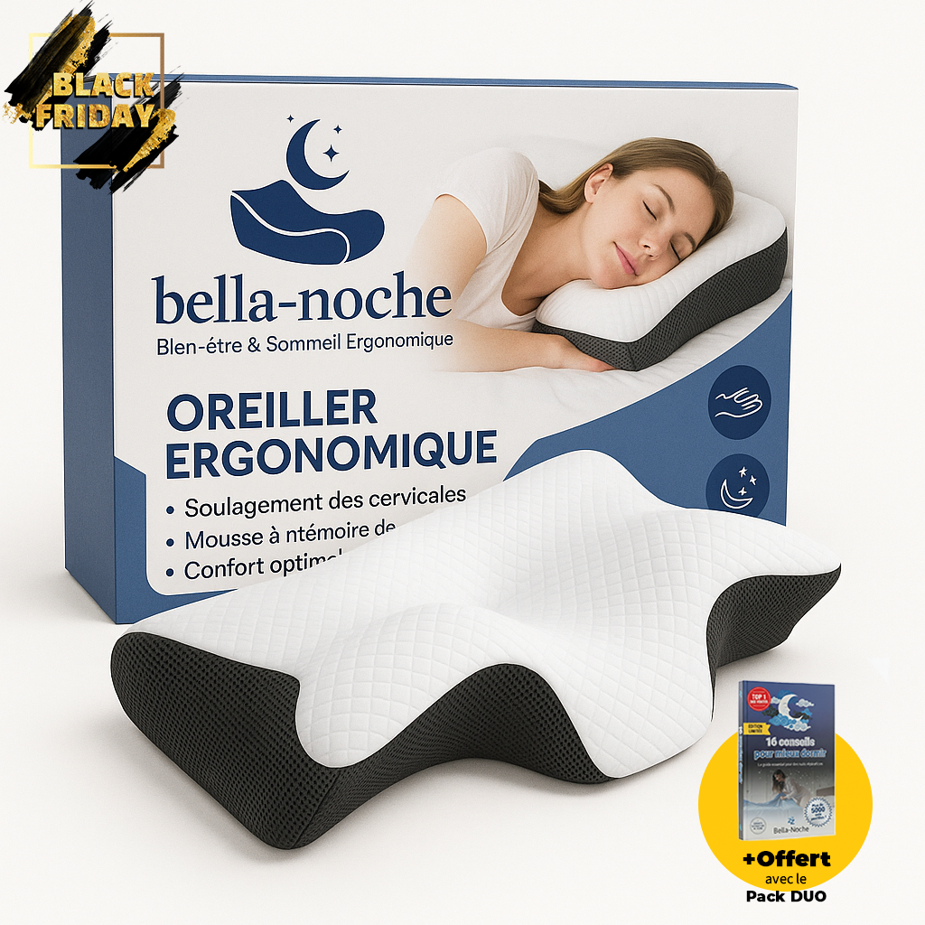 SomniaFlex™ Soulagement Cervical & Sommeil Réparateur
